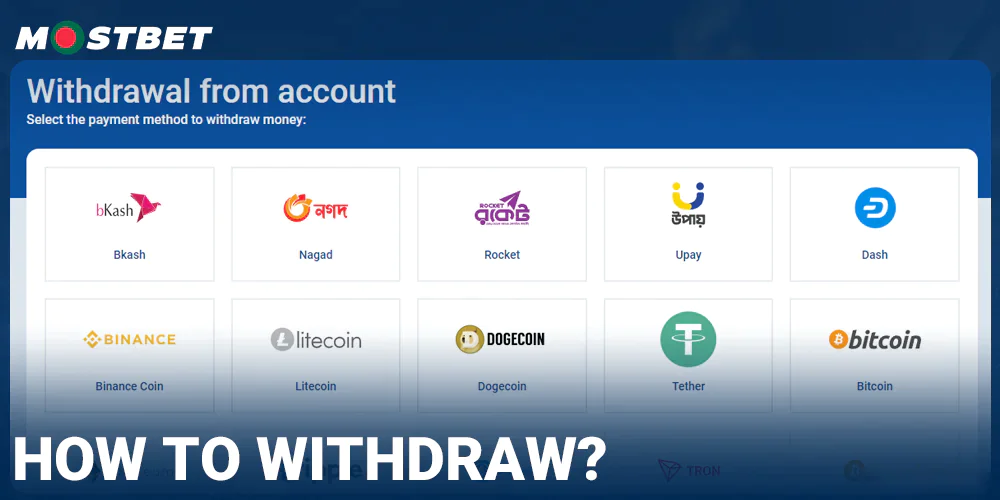 Withdrawal Instructions at Mostbet Bangladesh